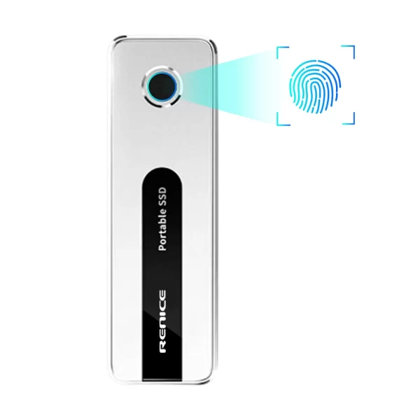 Renice Portable SSD 512G Fingerprint Encrypted External Mobile SSD W/R1000MB/S