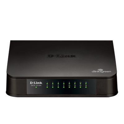 D-Link DES-1016A 16-Port 10/100 Unmanaged Rackmount Switch