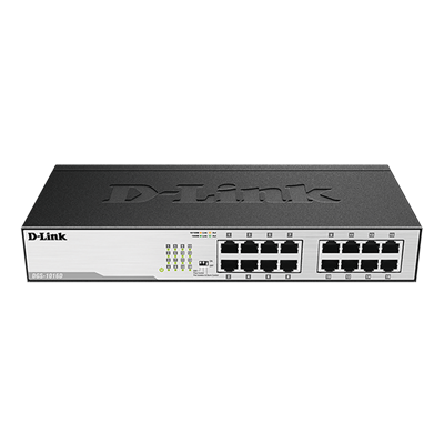 D-Link DGS-1016D 16-Port Gigabit Unmanaged Desktop/Rackmount Switch