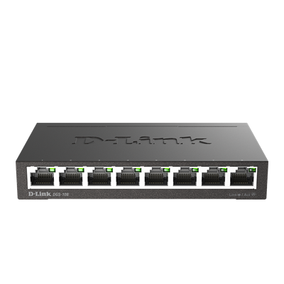 D-Link DGS-108 8-Port Gigabit Unmanaged Switch (Metal Casing)