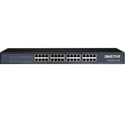 Dinstar DAG2000-32S(GE) FXS VoIP Gateway (32 Ports Gigabit)