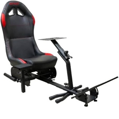 GAMAX Sporty Racing-Style Gaming Chair - Red & Black