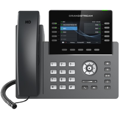 Grandstream GRP2615, GRP2615 IP Phone, 10-Line VoIP Phone, Carrier-Grade IP Phone, Executive VoIP Desk Phone, Enterprise Desk Phone, GRP2615 VoIP Phone, Grandstream Business Phone, Wi-Fi VoIP Phone, Bluetooth IP Phone