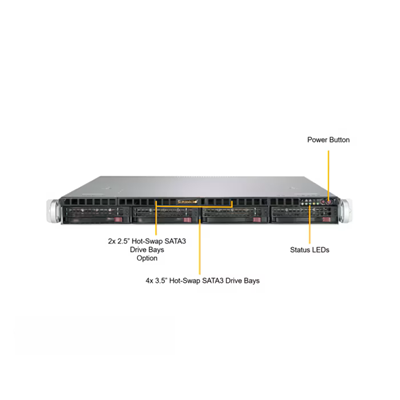Supermicro SYS-5019C-M 1U Rack Server