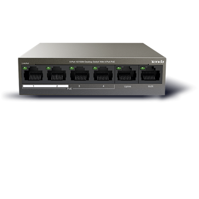 Tenda TEF1106P-4-63W (6-Port 4 PoE)