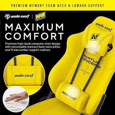 AndaSeat Phantom 3 - NAVI Edition (Yellow) - Image 3