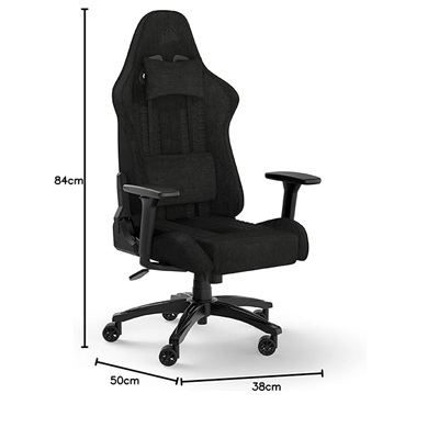 Corsair TC100 Relaxed - Fabric (Black) - Image 4