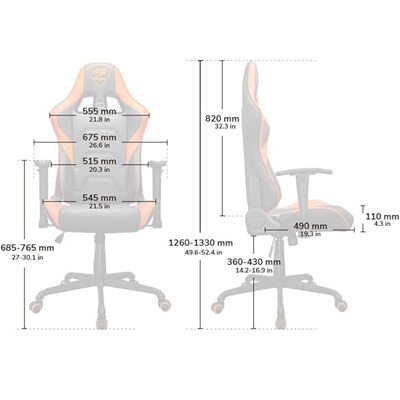 Cougar Armor Elite - Orange - Image 2