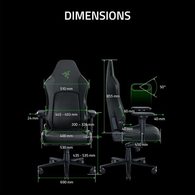 Razer Iskur V2 - Black - Image 2
