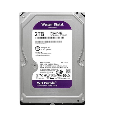 WD Purple (Surveillance HDD) 2TB WD23PURZ - Image 2