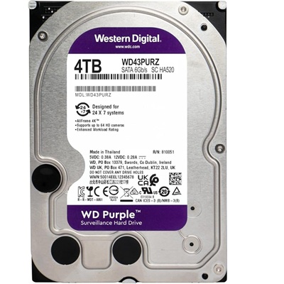WD Purple (Surveillance HDD) 4TB WD43PURZ - Image 3