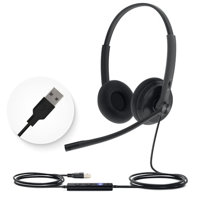 Yealink UH34 Dual Teams Wired USB-A Headset