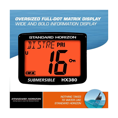 Standard Horizon HX380 Commercial Handheld VHF Radio - Image 3
