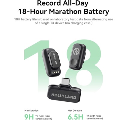 Hollyland LARK A1 Microphone – Wireless Lavalier System - Image 4