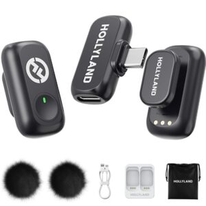 Hollyland LARK A1, LARK A1 mic, wireless lavalier mic, Hollyland A1 system, compact wireless mic, 2.4 GHz microphone, mobile recording mic