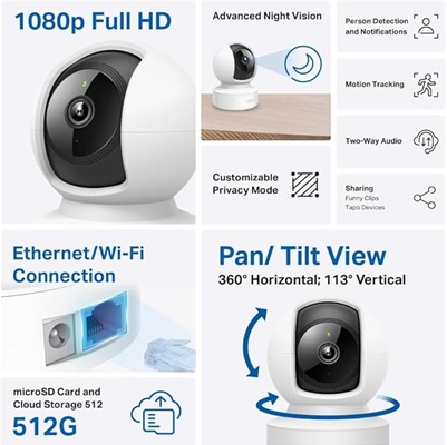 Tapo C202 Smart Camera – Smart 2K Home Wi-Fi Cam - Image 3