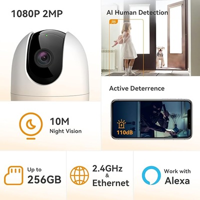 Imou Ranger 2 Camera – Smart Indoor Wi-Fi Security - Image 2