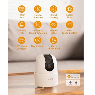 Imou Ranger 2C Camera – Smart Indoor Wi-Fi Security - Image 2